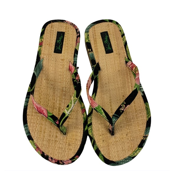 Vera Bradley 2-Piece Set Small Purse Bag and Matching Flip-Flops 6 Botanica - Picture 4 of 8